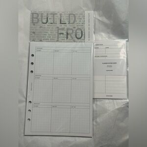 Cloth and Paper (C&P) A5 Dashboard, A5 Declutter Inserts and Planner System Card